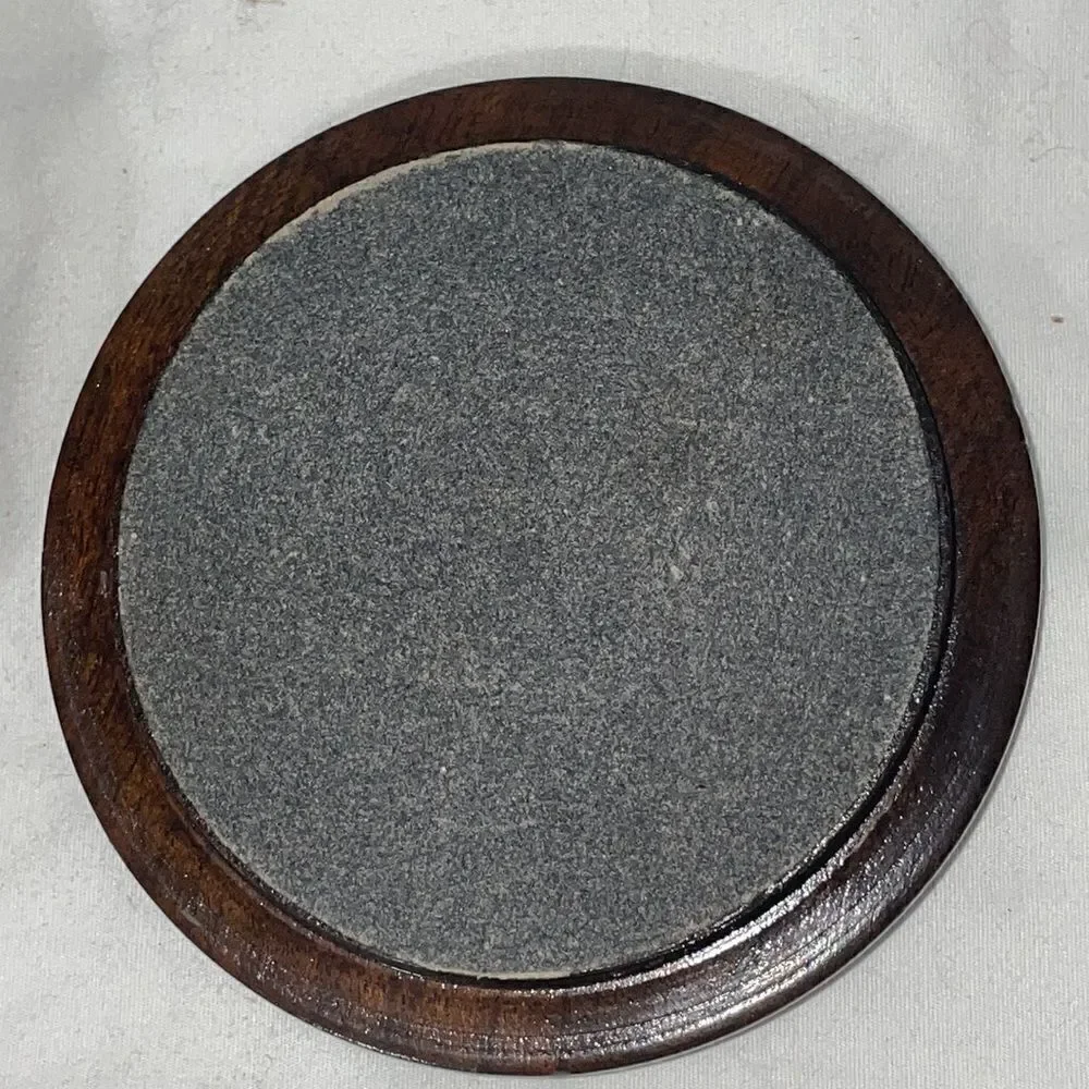 Small vintage round wooden case